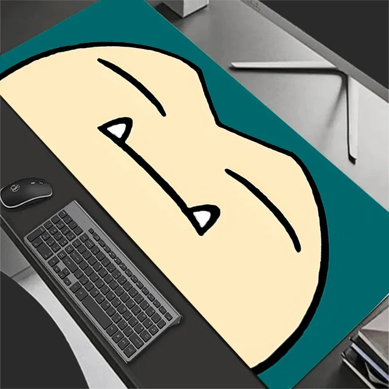 Großes E-Sport-Mauspad, glattes, flexibles Gummi, XXL, Gamer, PC, Computer, Tastatur, Büro, Laptop, Kawaii, P-Pokemons, Snorlax, Mosuepad