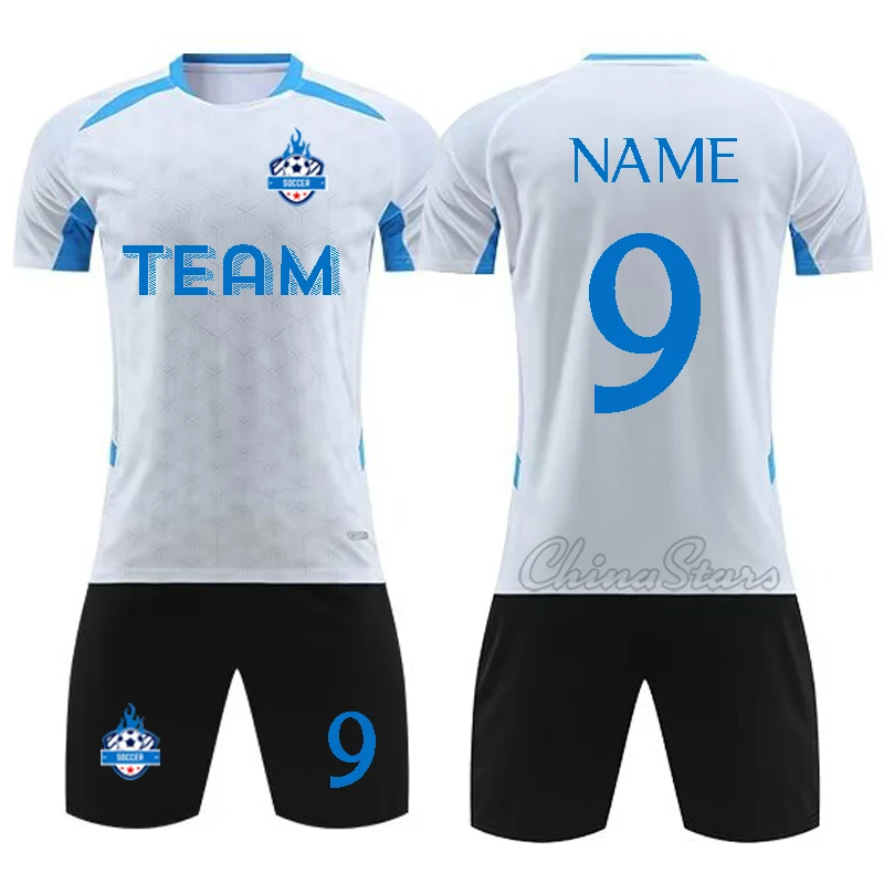 

Men Kids Football Jersey Girls Boy Customize Soccer Uniforms Kit Sports Clothes Women Futbol Sportswear Training Tracksuit Child
