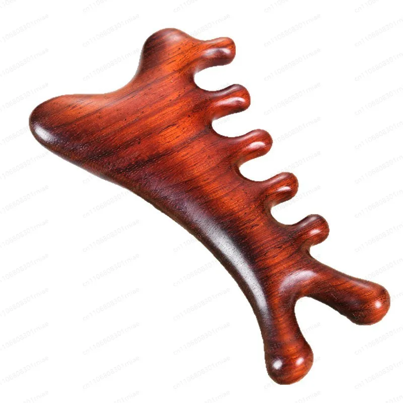 

4-in-1 multi-functional scalp sandalwood massage comb, head hair loss head treatment facial scraping, dredging meridian artifact