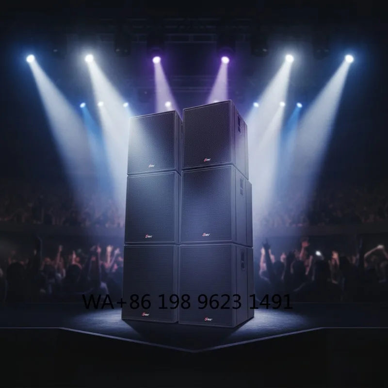 

Professional Touring Audio Speakers Built-in Active Subwoofer 600W RMS 1200W Peak Power for Stage Live Performance Use