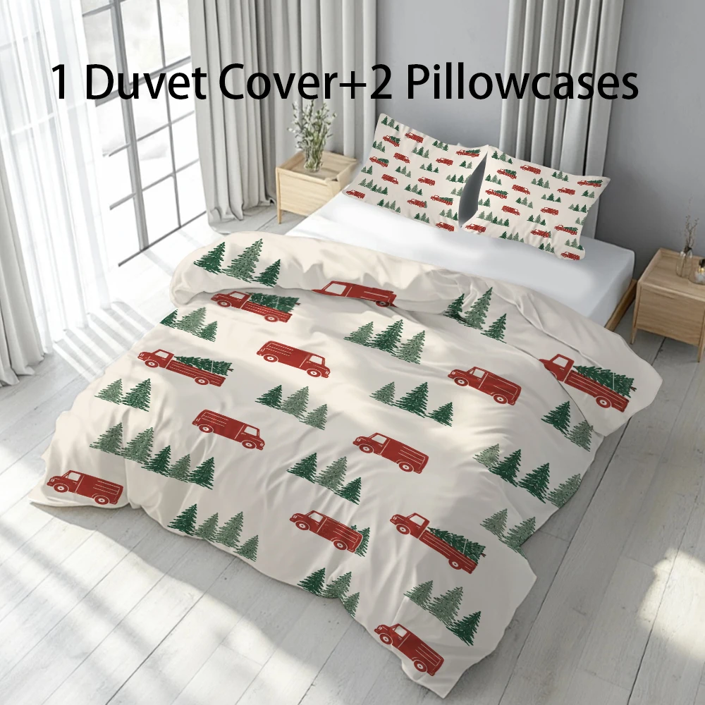 Christmas Duvet Cover Set Christmas Tree Bedding Set Comforter Cover Women Men Home Decoration Best Gifts