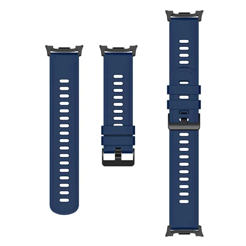 Correa de silicona suave para Samsung Galaxy Watch 8 44/40mm Classic 46mm pulsera deportiva transpirable para Galaxy Watch Ultra 2025 47mm