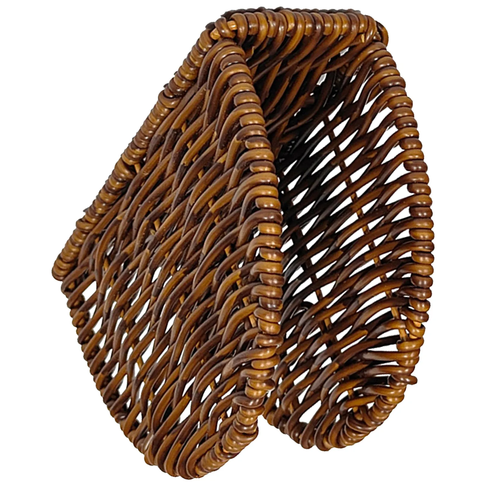Hand Woven Rustic Table Napkin Holder for Kitchen Dining Farmhouse Paper Tissue Stand Dispenser Organizer Napkin Holders view 2