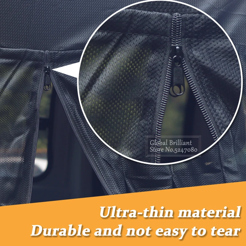 Waterproof Universal Magnetic Sliding Door Tailgate Net Insect Mosquito Fly Screen Net Camper Flyscreen Van Mosquito Curtains