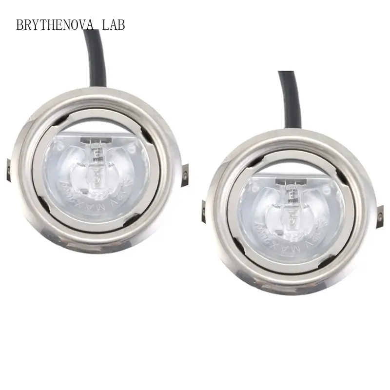 2PCS 2025 Trend 20W Halogens Bulb for Kitchen Hood 65Mm Glass Clear 12V AC for Exhauster and Vent Fan Lighting