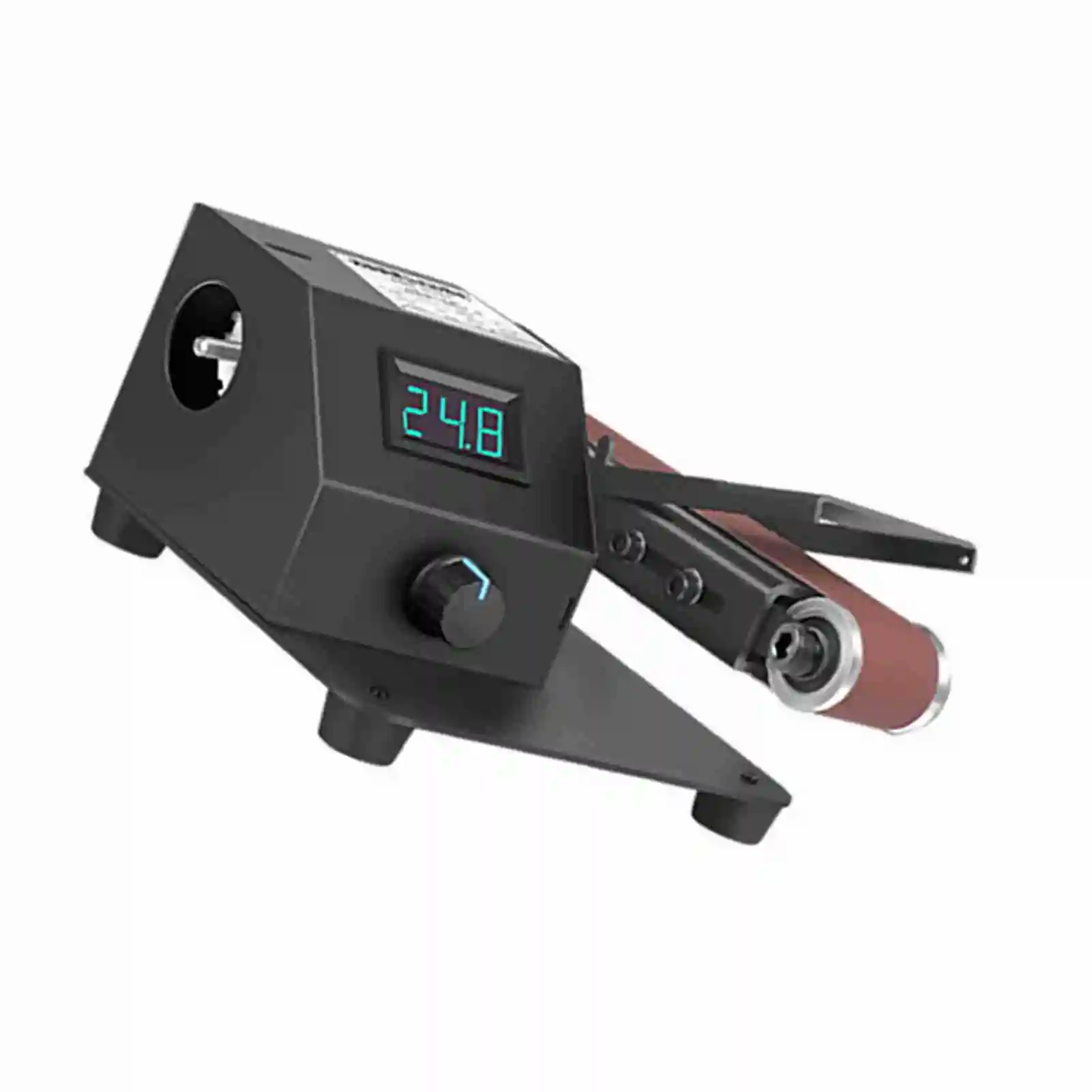 

350W Vertical Horizontal Belt Sander Mini Electric Sanding Polishing Grinder w/ Stepless Speed & 10 Belts for Wood Metal