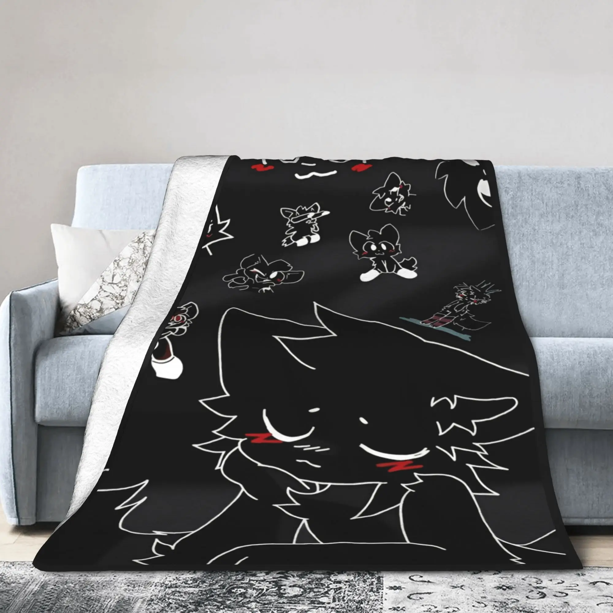 

Boykisser Silly Cat Blanket Lightweight Thin Velvet Comfortable Gift Throw Blanket Bedspread