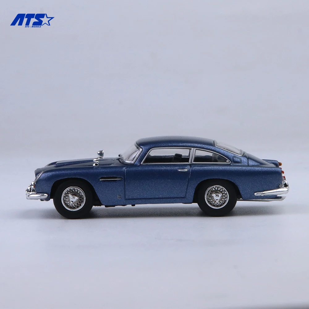 ATS 1:64 DB5 - Modelo de Carro em Liga Metálica com Pintura Azul para Hobby, Colecionáveis e Exibição