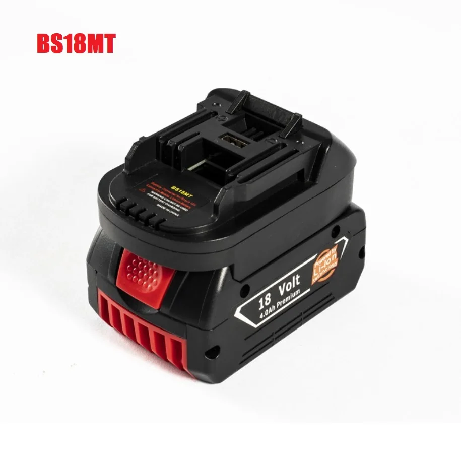 Bosch-18V BAT619G/620 배터리용 BS18MT 리튬 배터리 어댑터 컨버터, Makita 18V BL 1860 배터리로 변환