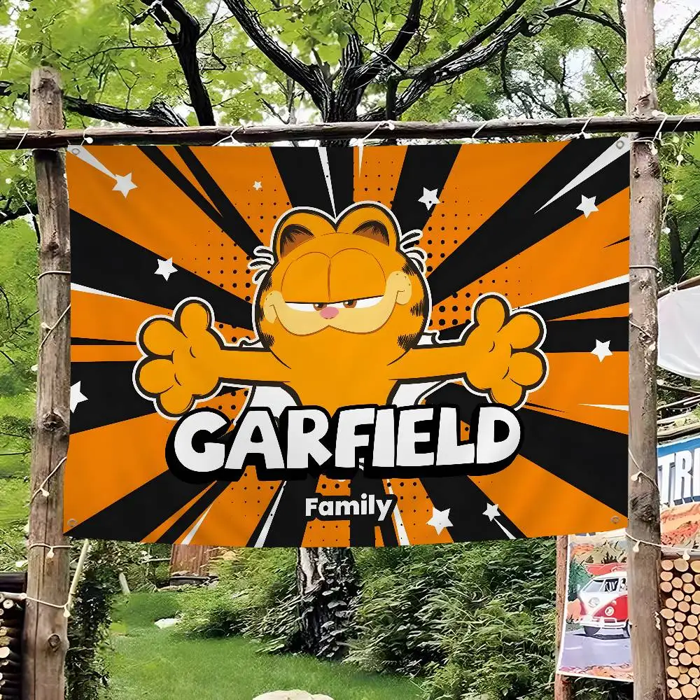 G-Garfield Lazy-Sarcastic Anime Chart Flag for Living Room Home Dorm Decor Art Home Decor Banner