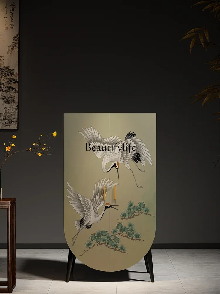 

GG8New Chinese Style Storage Clothes Closet Room Installation-Free Cloakroom Customization