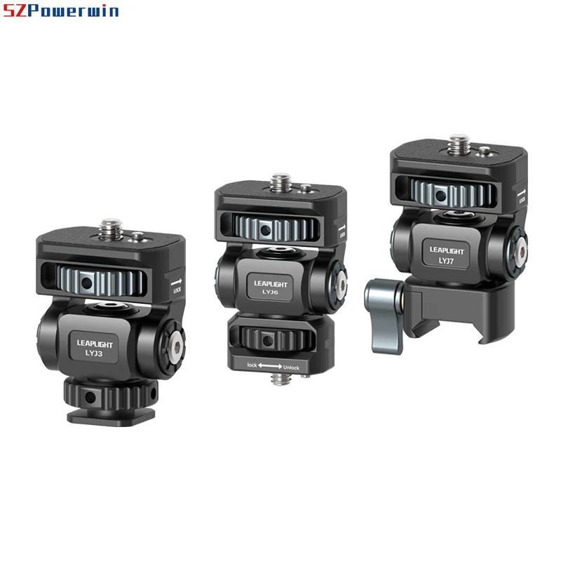 

Адаптер для смартфона с камерой-монитором — многофункциональный кронштейн для холодного башмака, 360° ° Поворотная шаровая головка для прямой трансляции в клетке DSLR