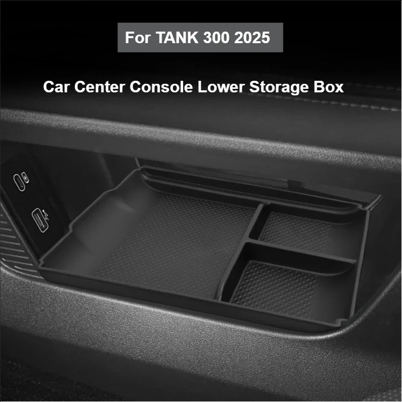 

For Great Wall TANK 300 2025 Car Center Console Lower Storage Box for TANK 300 Car Door Storage Box Organizing Box Accessories