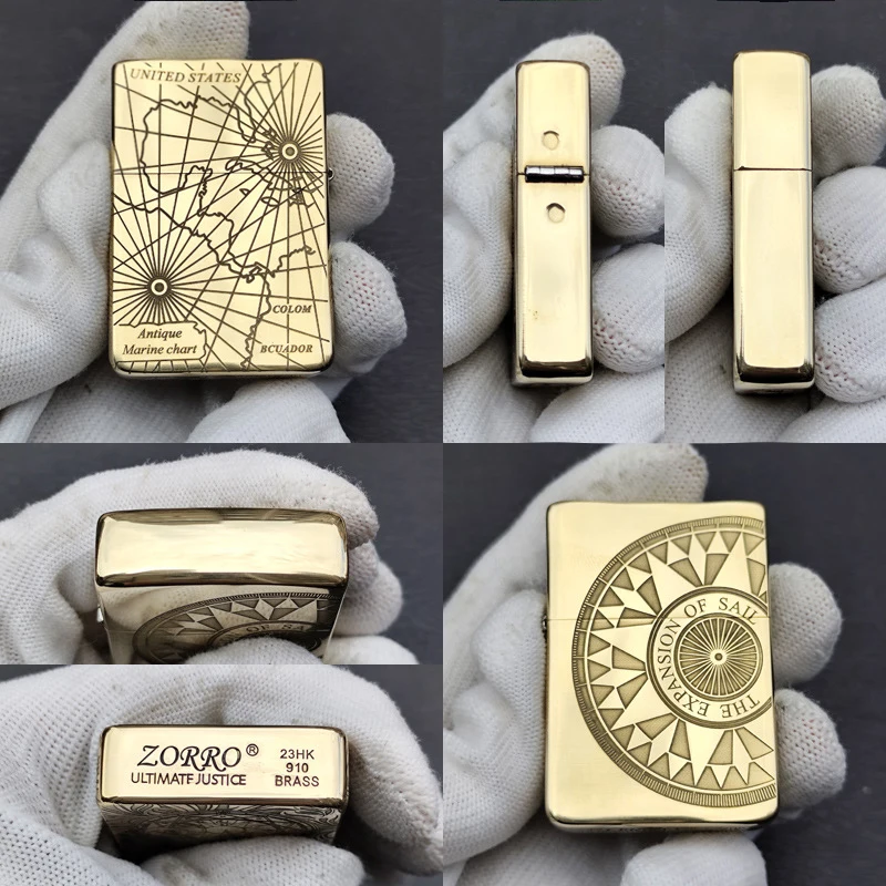 Zorro 910 Kerosine Lighter, 1941 Replica of The Original Copper