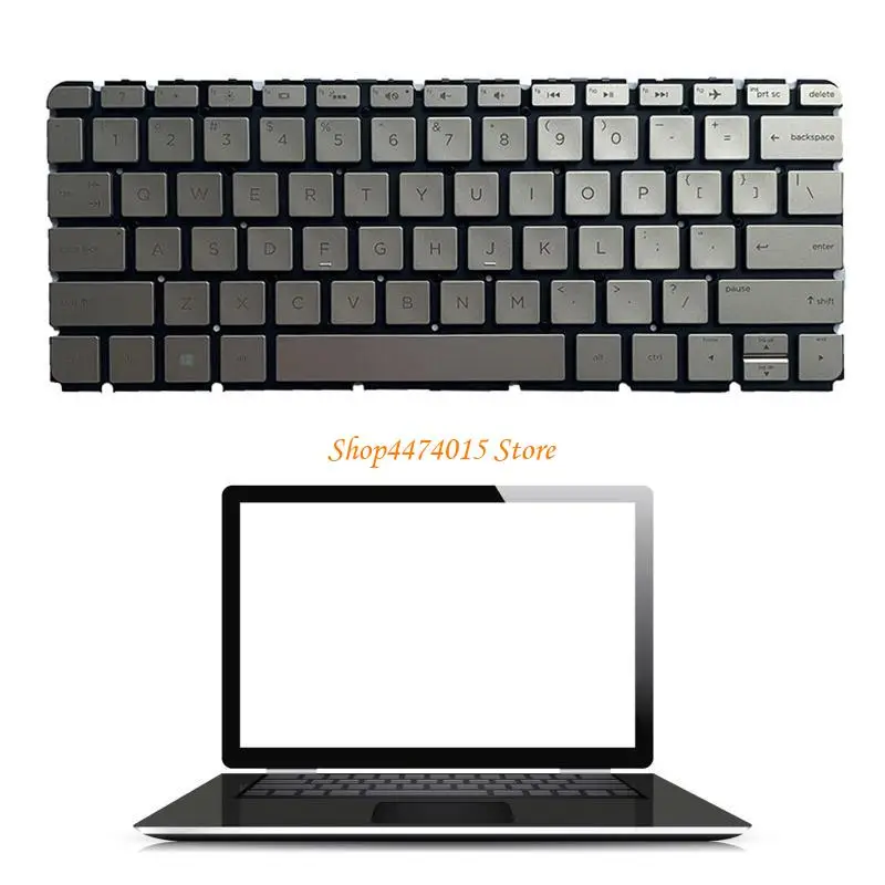 

K1AA US Layout английская клавиатура с подсветкой для HPENVY 13-AB105TX 13-AB023TU 13-AB026TU 13AB024TU, Silver
