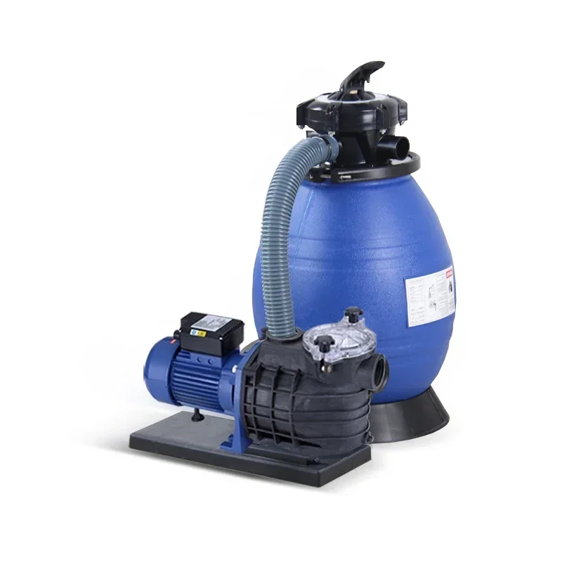 BS-0981  Above Ground Pools 6 Multiport Valve Swimming Pool Water Pump And Sand Filter Combo