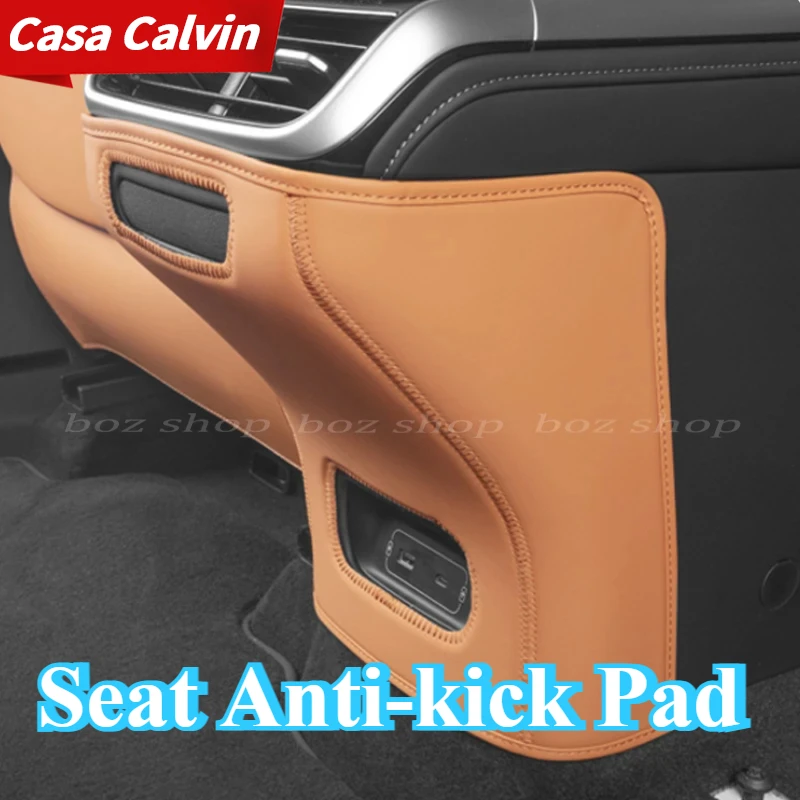 For Xpeng P7 P7i P5 G9  Leather Seat Anti-kick Pad Rear Seat Protective Pad Scratch-proof Car Interior Accessories