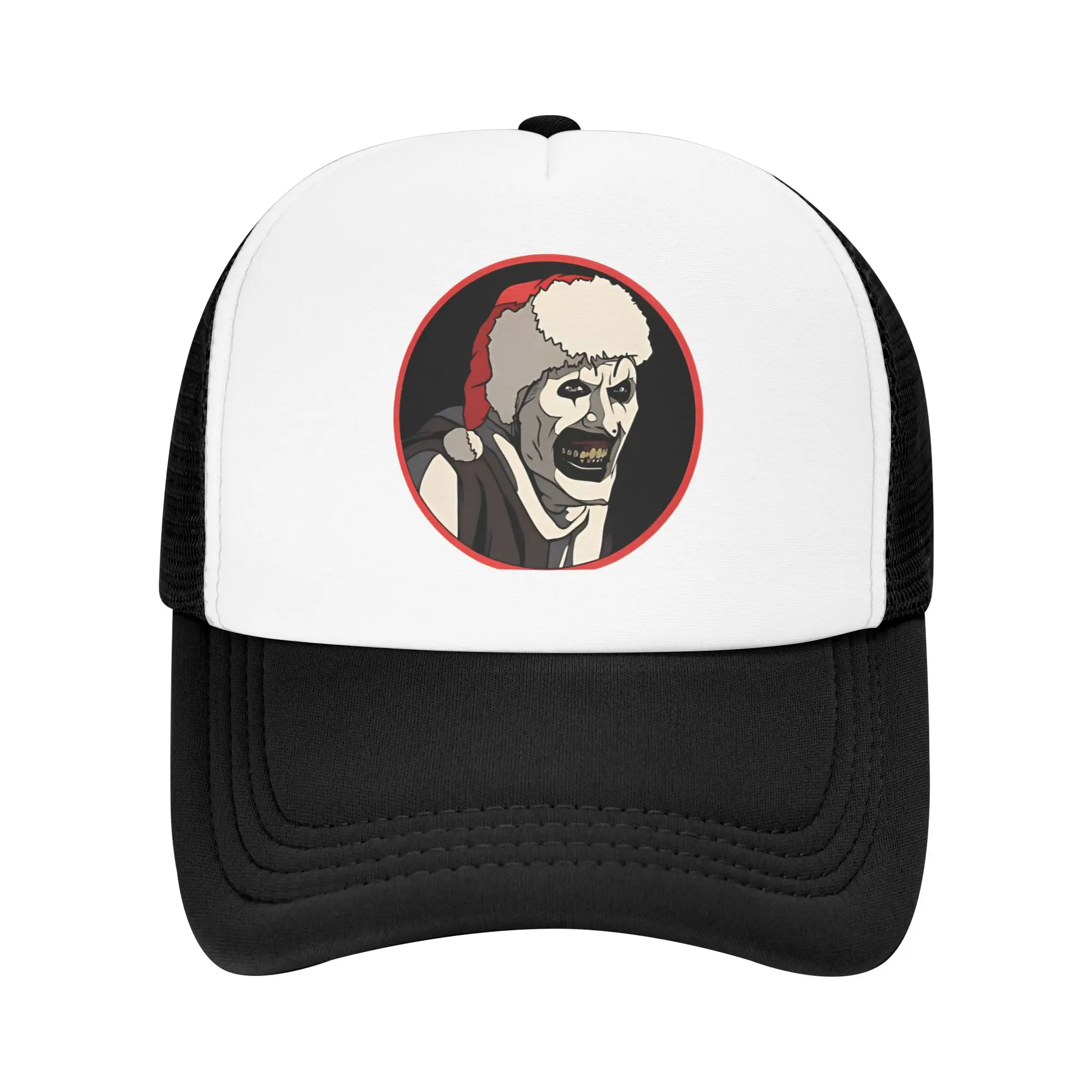 Schreckensbringer   Sun Hats Terrifier Trendy Couple Women Mesh Trucker Hat Sunscreen Custom DIY Hiking Fishing Baseball Cap