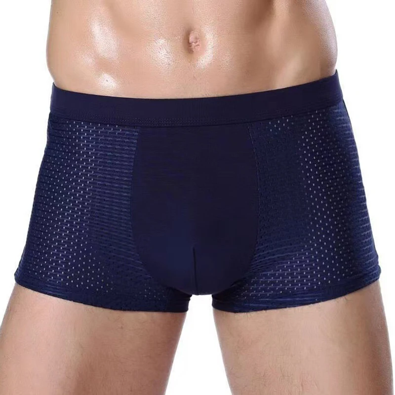 Alobee 4 pezzi corti da uomo in microfibra intimo boxer da uomo intimo in seta mutande traspiranti mutandine sottili sexy