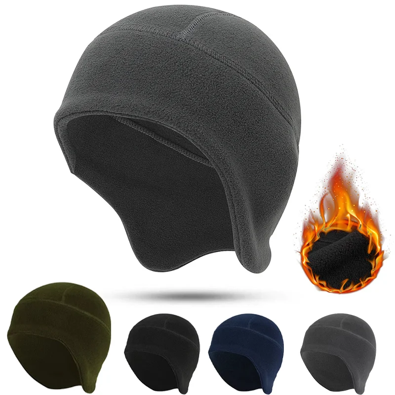 

Winter Outdoor Warm Unisex Beanie Rocker Fleece Ear Protection Sports Hat Windproof Coldproof Fishing Skiing Motocycle RidingHat