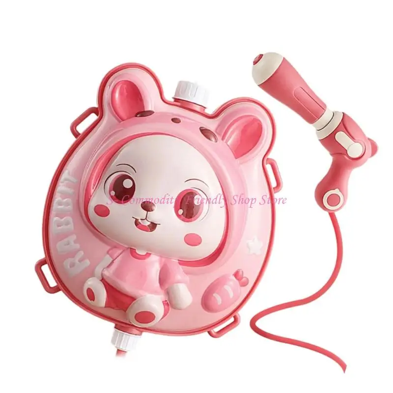 85ae Niños Guns agua dibujos animados con correas ajustables Tipo fácil Tipo agua Juguete aire libre para