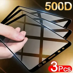 3 Buah Kaca Tempered Penutup Penuh untuk Samsung Galaxy A7 A750 A8 A5 A6 Plus J4 J6 J8 A9 Pelindung Layar 2018 Kaca Film Pelindung 8 tampilan penjualan terbaik j4 j400m asli - №