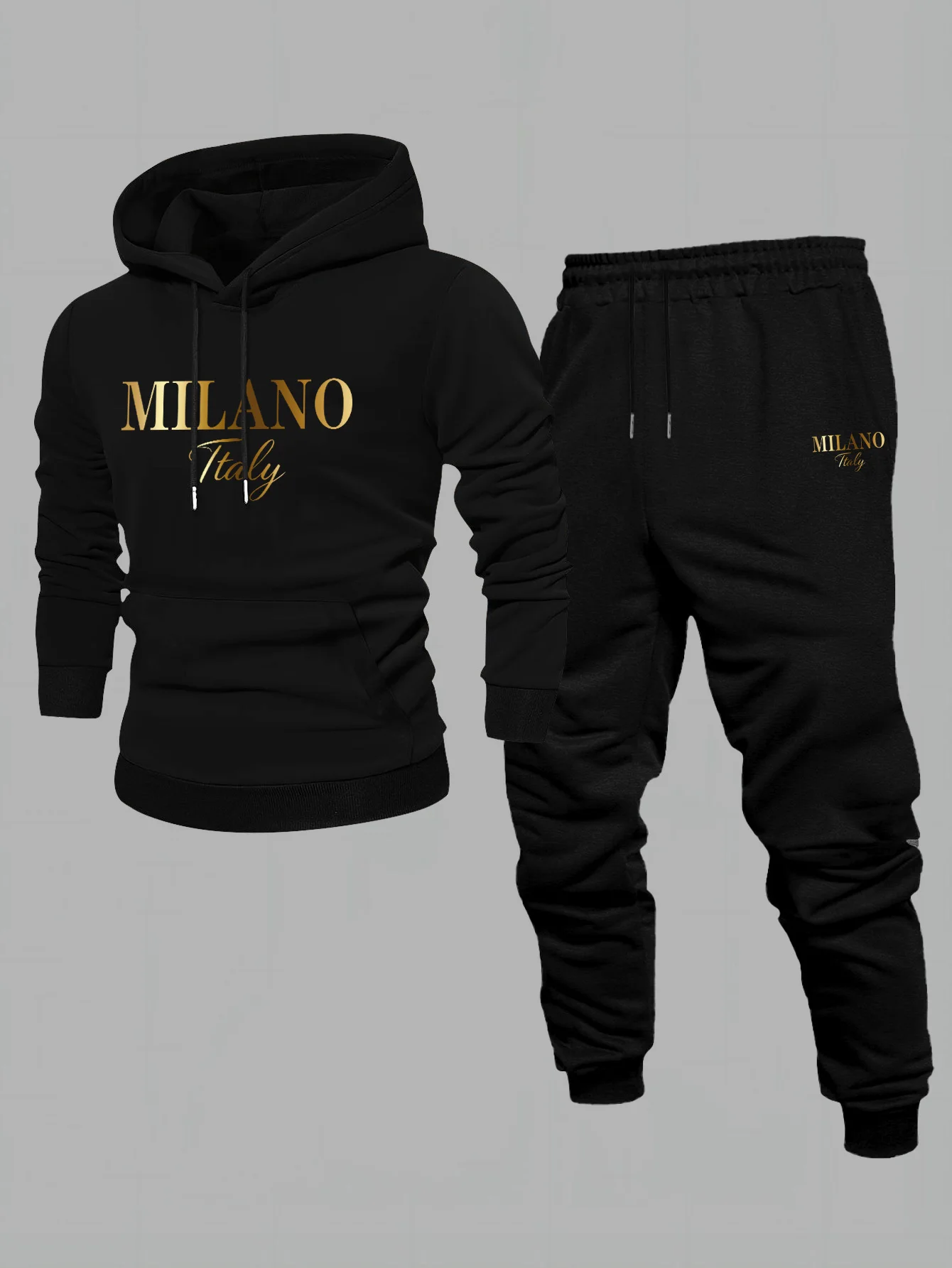 100% polyester athletic suit for both men and women, with Los Angeles print pattern, suitable for casual wear in autumn and wint