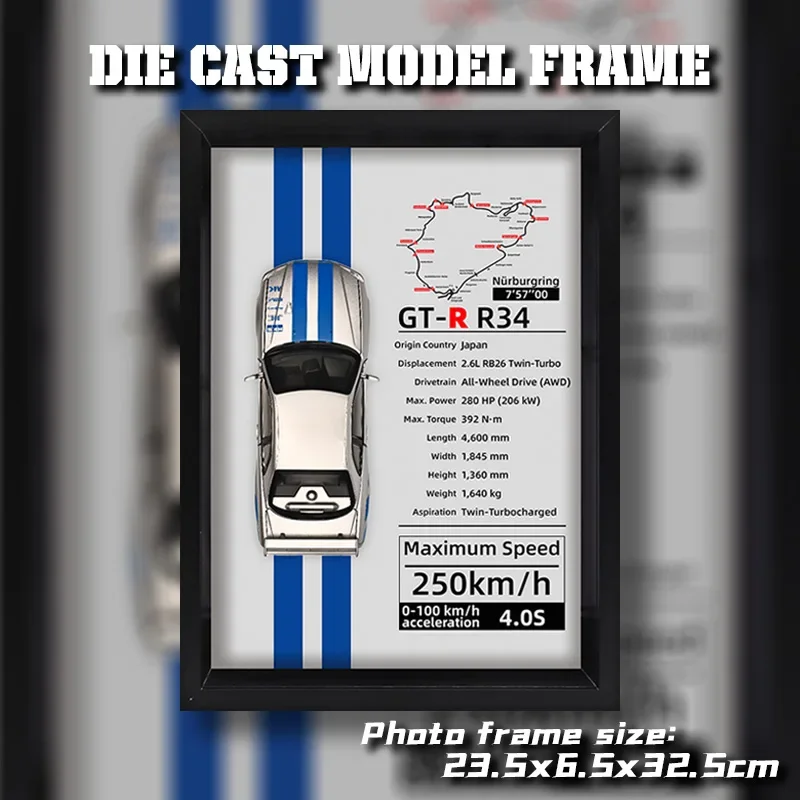 

1:32 Alloy Sports Car Model, 3D Traffic Jam Suspension Painting, Exquisite Gift Decorations