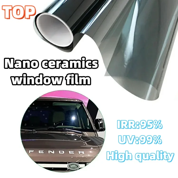 High quality TOP brand privacy window film, nano ceramic high insulation automotive glass window coloring film explosion-proof f