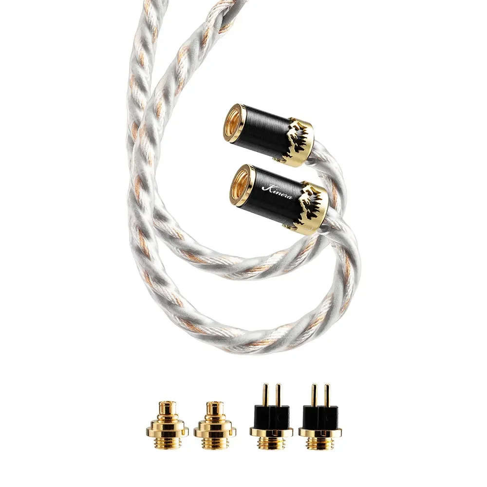 Kinera × Effect Orlog Earphone Cable, Hifi In Ear IEMs Audio Cable, Dual Material Hybrid 4/8 Cores Wire, MMCX/0.78mm Connector