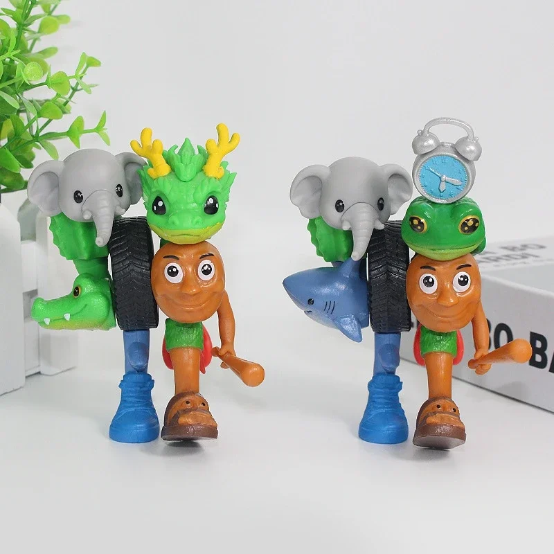 الإبداعية Q نسخة من Shanhaijing Diy التفكيك الجمعية الانصهار دمية مكتب منزلي الحلي الزينة