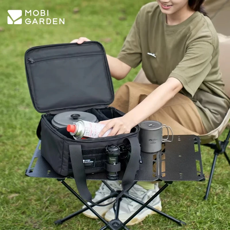 

MOBI GARDEN Camping Storage Bag Large Capacity Multi-function MOLLE System Outdoor Folding Tableware Equipment Waterproof Box