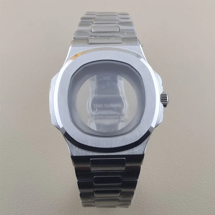 Accesorios de correa de reloj NH35, correa de acero inoxidable adecuada para NH35, NH36, 4R, 7S, correa de reloj de movimiento