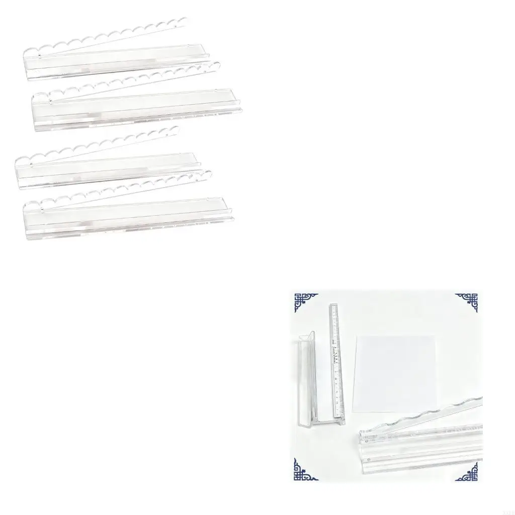 XXFE Clear Acrylic Tile 4pcs for Mahjong Tile Tabletop Use and Game Play