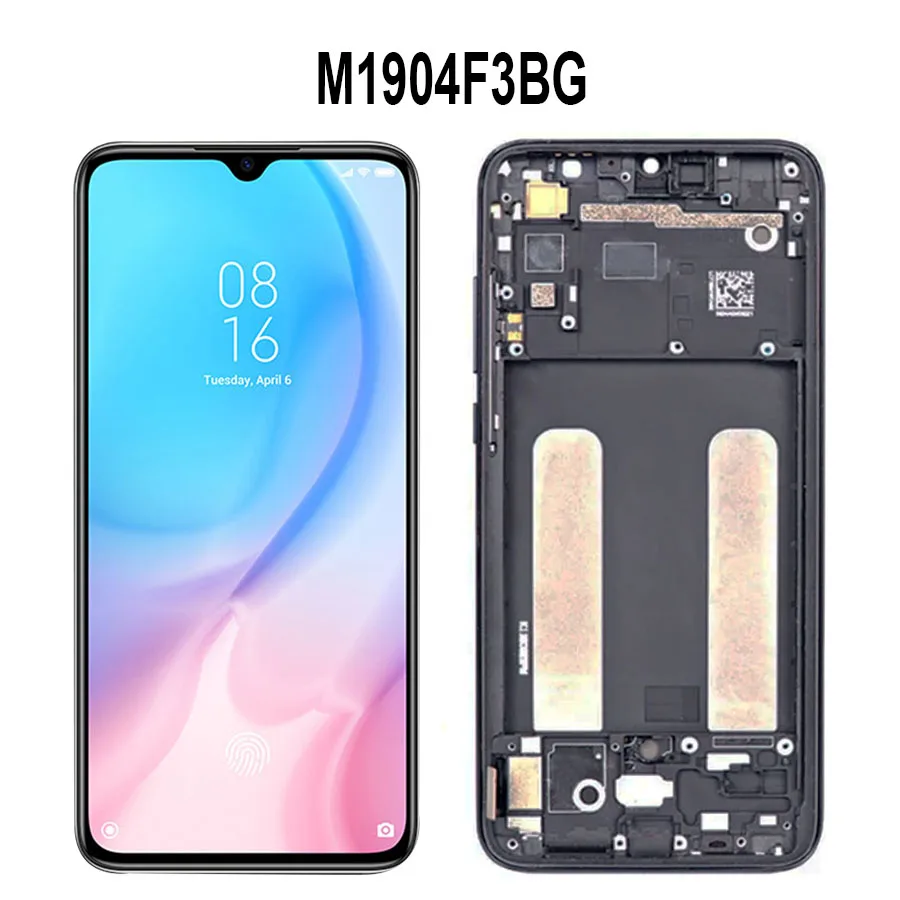 TFT/AMOLED For Xiaomi Mi 9 lite M1904F3BG LCD Display With Frame Touch Digiziter Assembly For Xiaomi CC9 Screen Replacement