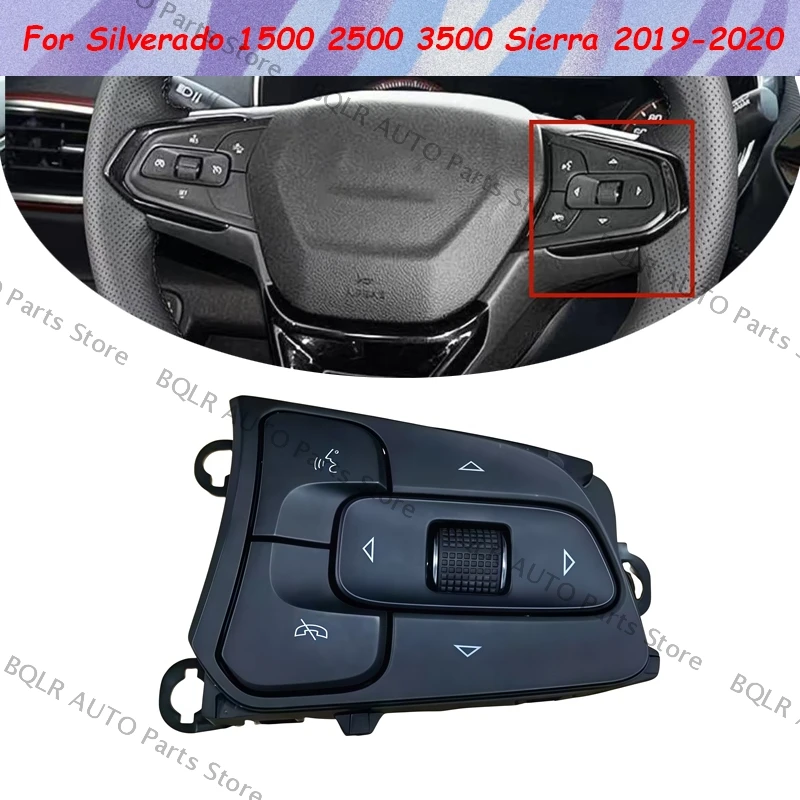 

Для Silverado 1500 2500 3500 Sierra 2019 2020 13528612 13535355 автомобильный руль, кнопка регулировки громкости, переключатель управления