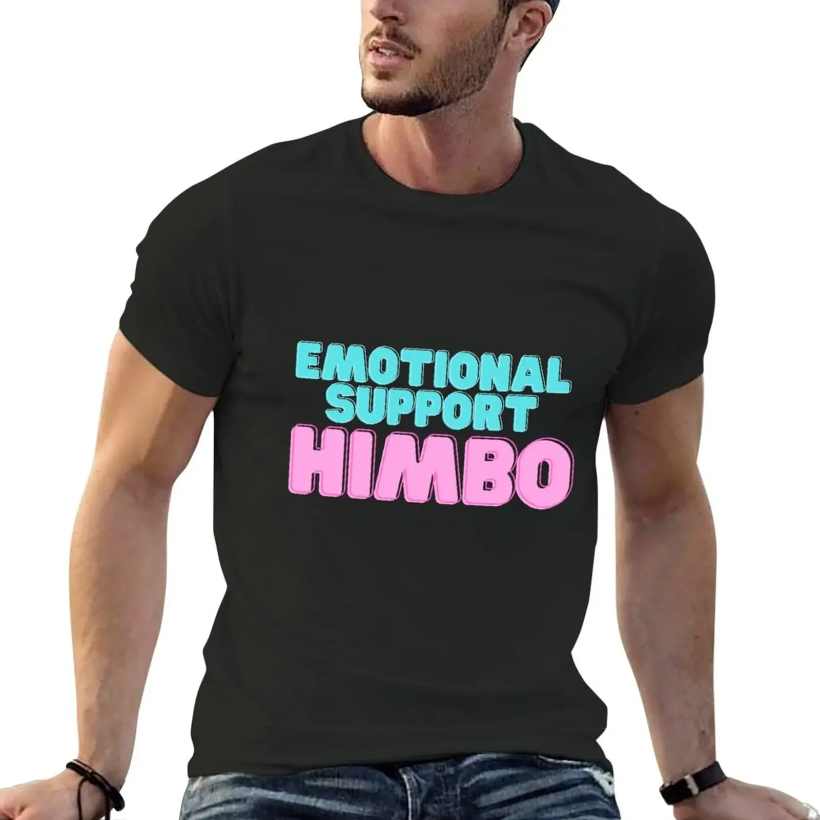 Emotional Support Himbo T-Shirt anime korean fashion mens cotton t shirts