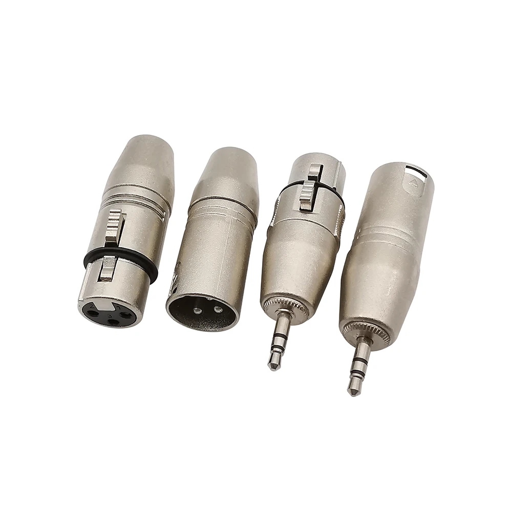 1Pcs XLR 3 Pin Female Jack to 3.5mm Female & Male 1/8