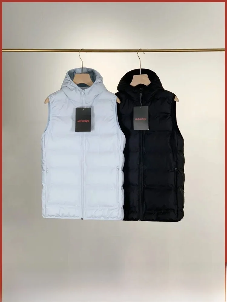 

Мужской хлопковый жилет для улицы, теплое волокно, ветрозащитный, водостойкий, с капюшоном, подходит для моющейся украшения на молнии