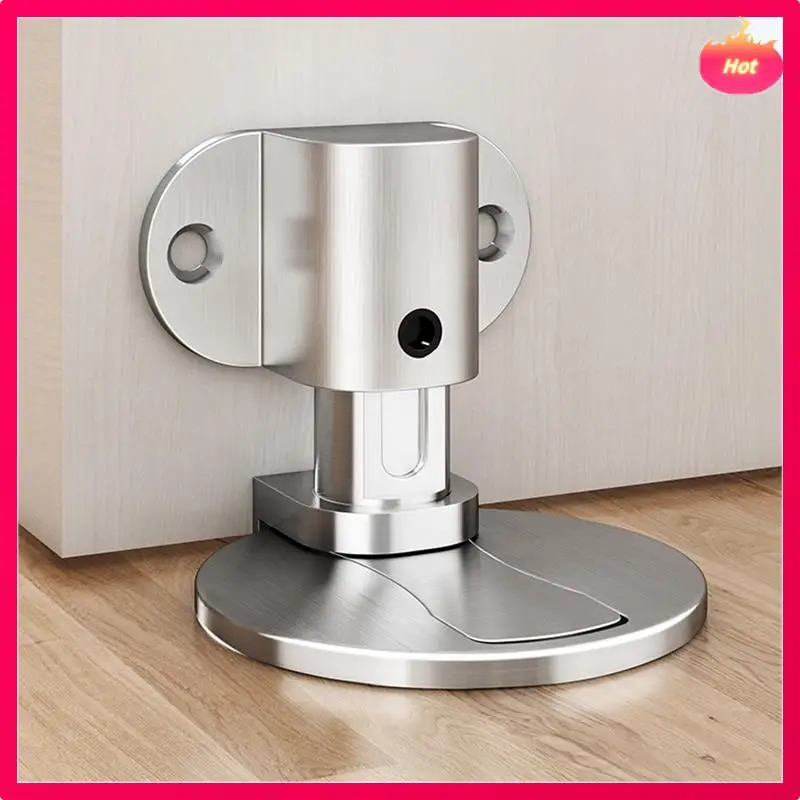 

3PCS Adjustable Alloy Door Stop Anti-Collision Invisible Door Punch-Free Bathroom Floor Door Stop