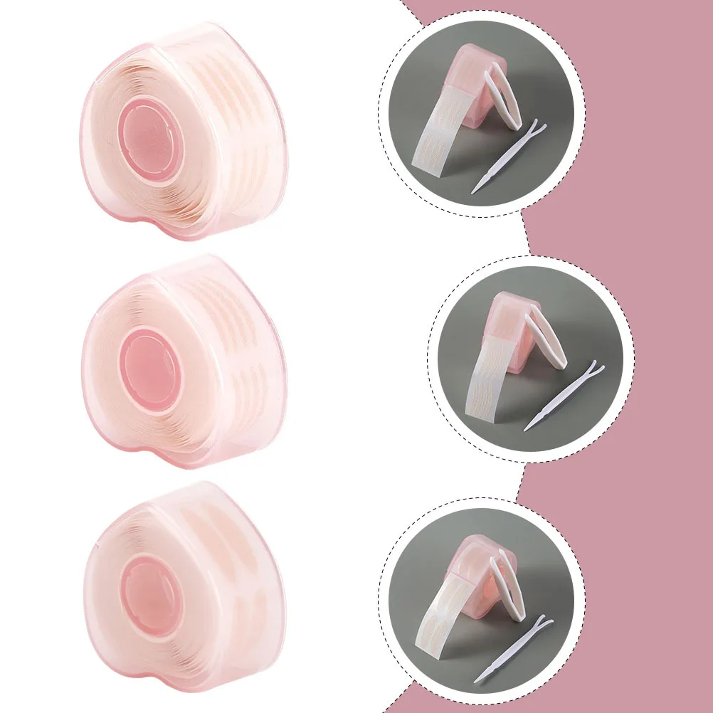 3 rouleaux d'autocollants pour paupières en dentelle, fournitures de maquillage pour façonner les yeux pour femmes, fournitures de maquillage pour façonner les yeux, beauté des paupières