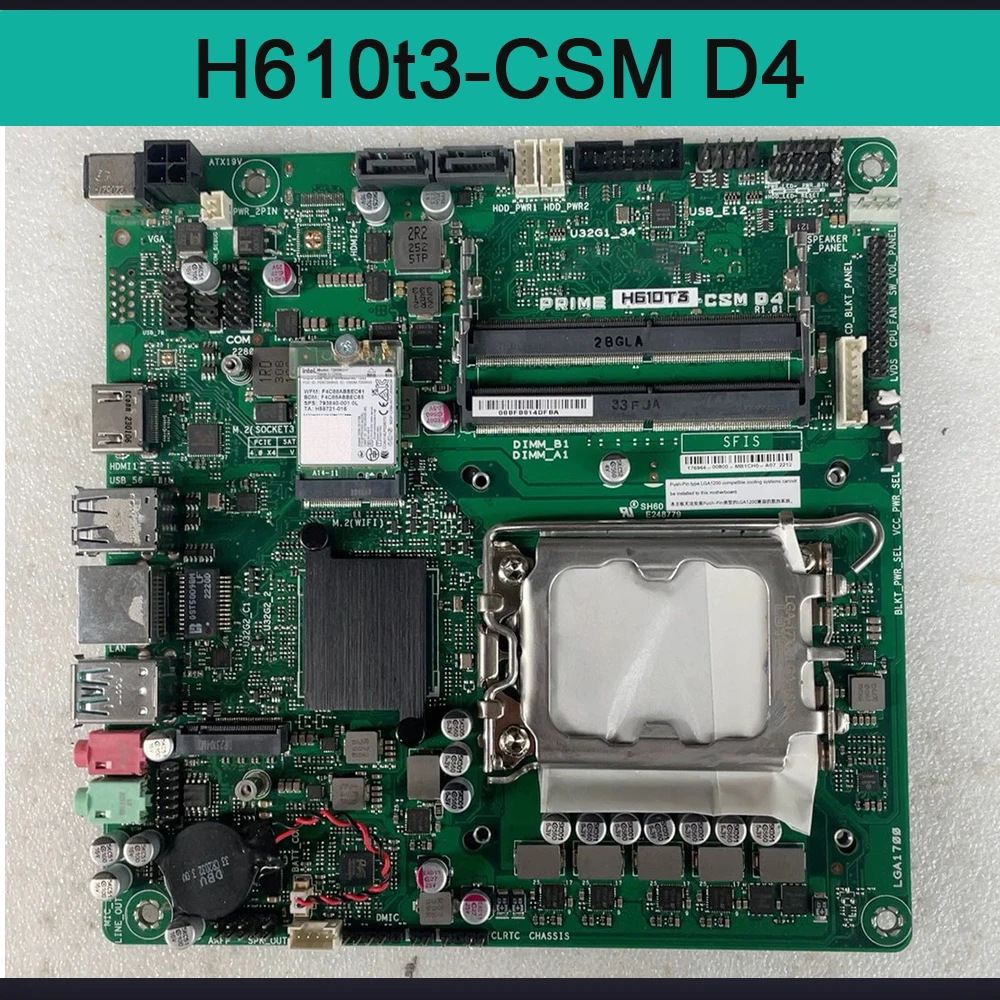 For ASUS Mainboard Prime H610t3-CSM D4