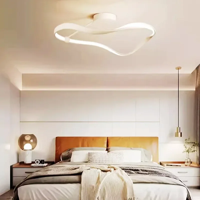 Plafonnier LED au Design Minimaliste Moderne, Luminaire Décoratif d'Nik, Idéal pour une Chambre à Coucher, un Bureau, un Salon, une Salle à Manger