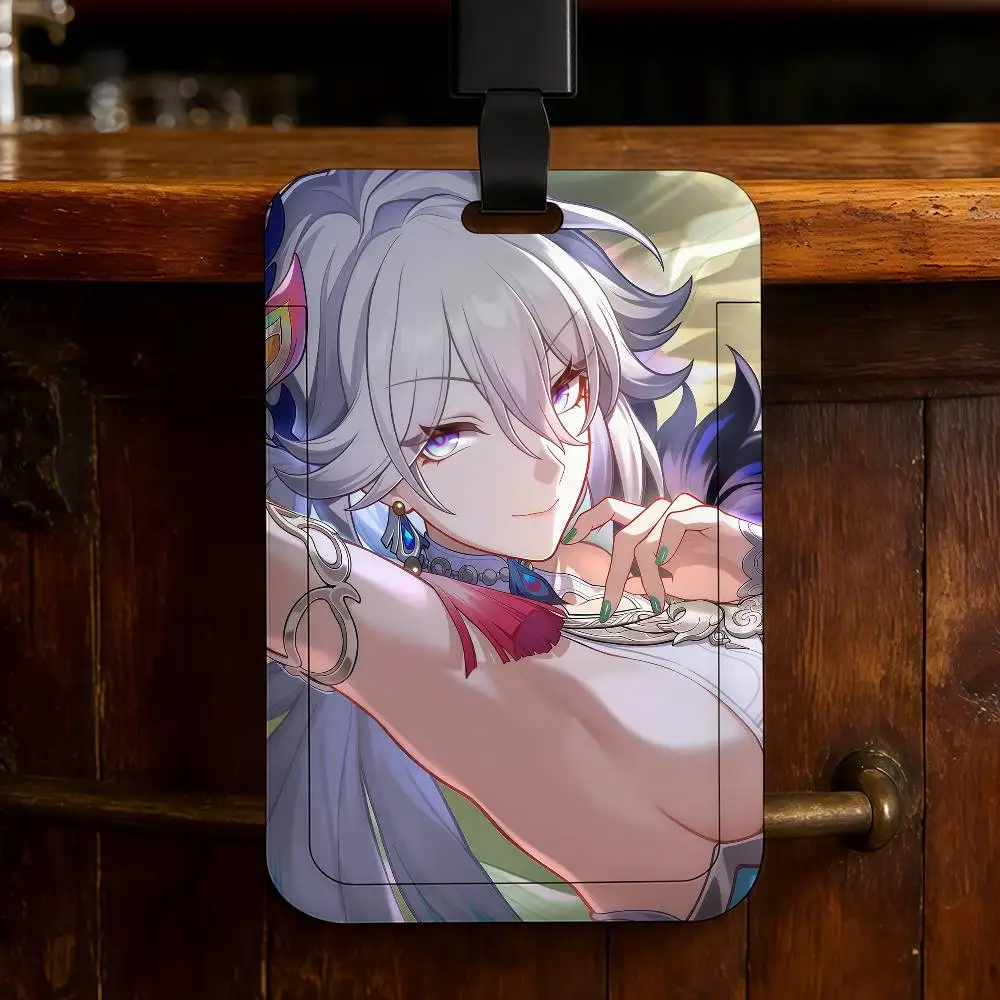 

Ремешок для бейджа Honkai Star Rail Yaoguang с держателем для ID-карты, бейджем сотрудника и чехлом для рабочего разрешения на работу.