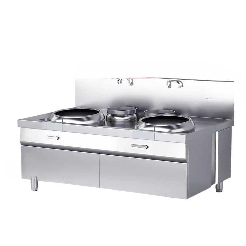 

Commercial electric frying stove concave high-power induction cooker double-head hotel