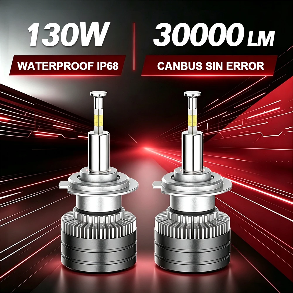 NEW 130W R7 PRO 360° LED гэрэл H1H7H11H4 9005 6000K цагаан