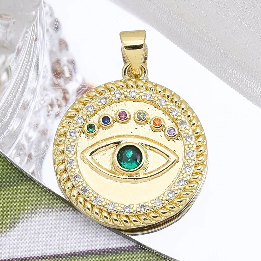 Juya DIY Talisman Pendant Jewelry Making Accessories Handmade Creative Hamsa Hand Fatima Greek Evil Eye Charms Supplies