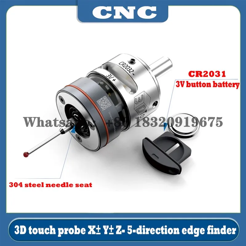 Imagem -03 - Cnc 2024 Mais Recente Wp500 v6 Anti-rolo 3d Edge Finder Sonda de Toque para Encontrar a Sonda Central de Mesa Compatível com Mach3 e Grbl