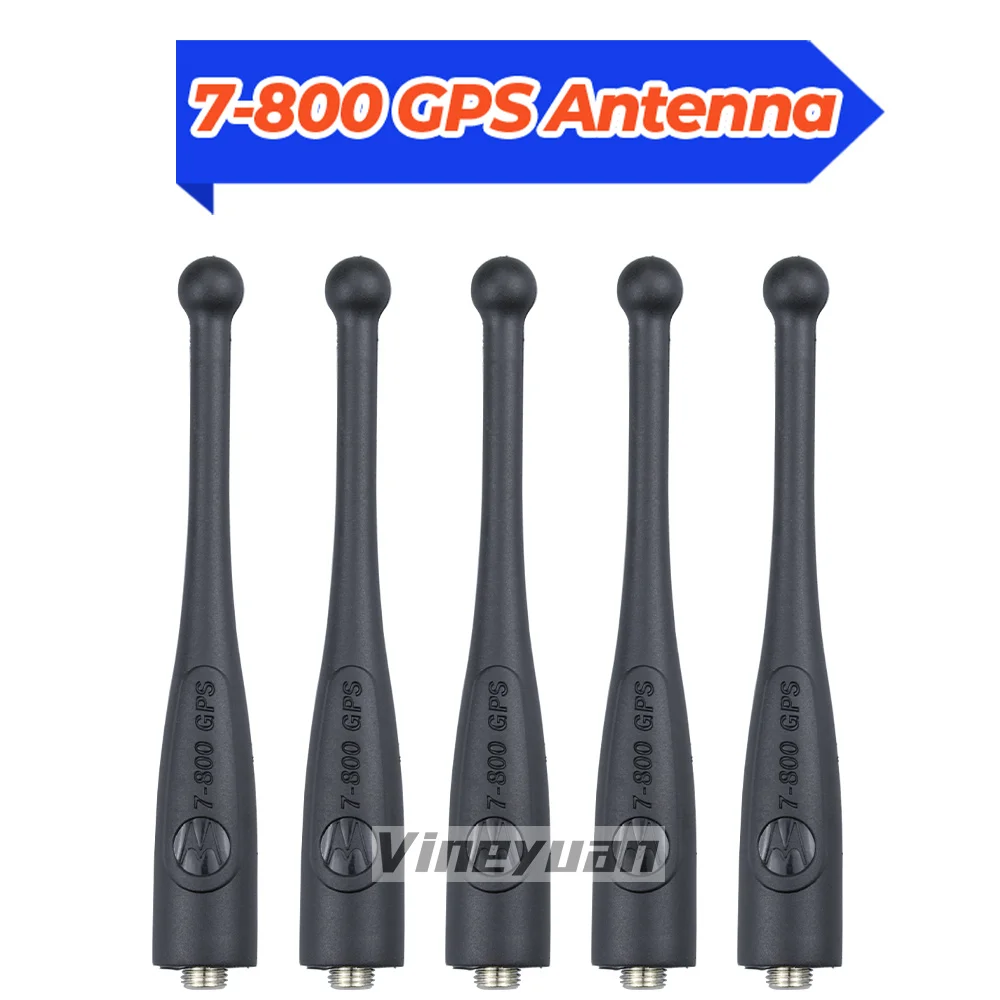 5PCS 764-870 MHz with GPS NAR6595A Stubby Antenna For Motorola APX 1000 APX 4000 APX 6000 APX 6000XE APX 7000 APX 8000XE DGP4150