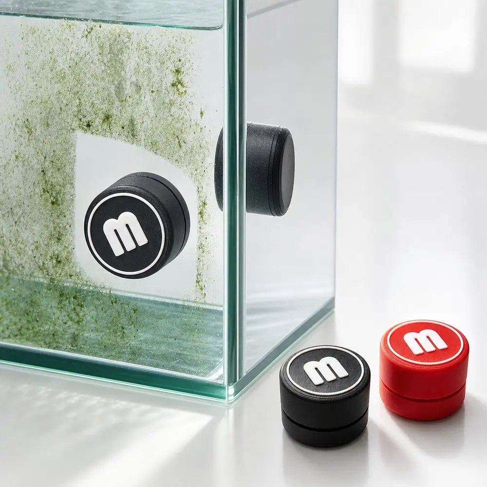 New Magnetic Aquarium Cleaning Brush Double Sided Mini Aquarium Algae Scraper Compact Fish Tank Cleaner Fish Tank Cleaning Tool